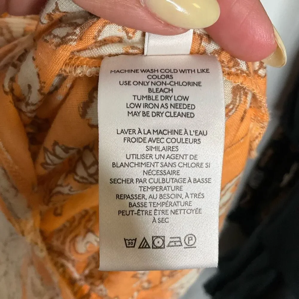 Free People Say The Word Blood Orange Top